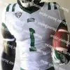 American NEW Wear NCAA Ohio Bobcats Football Jersey College 12 Nathan Rourke 28 O'shaan A High