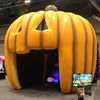 3 m special design shelter halloween decoration inflatable pumpkin dome half igloo booth festival party cover with blower