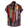 Camicie casual da uomo Estate Uomo per camicia Vacanza Moda Spiaggia Dot Stampa Maglie a manica corta 2024 Aloha Abbigliamento Streetwear Uomo hawaiano 5XL