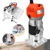 New Router Wood Trimmer Electric Hand Trimmer Motor Carving Machine Carpenter Woodworking Trimmer Wood milling slotting machine Po245W