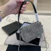 Strass Diamante Shimmer Glitter épaule petits sacs diamant treillis un côté sacs à main printemps femmes dame marque portefeuille sacs à main Mi241o