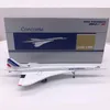 1 400 Concorde Air France British Airways Überschallflugzeugmodell, Metalllegierung, Druckguss, limitiertes Sammlerflugzeugmodell, Geschenk 240131