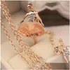 Pendentif Colliers Déclaration Colliers Mode Femme Ballet Fille Pendentifs Long Pull Livraison Directe Bijoux Colliers Pendentifs Dh4Bt