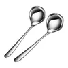 Spoons High-quality Stainless Steel Dinner Soup Ladle Set With Long Handle For Serving