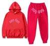 Designer de mode pour femmes imprimé monogramme araignée à capuche tunique pantalon sweat-shirt en laine costume d'athleisure pour femmes Young Thug 555 araignée 555555 Survêtement araignée à capuche