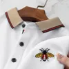 Polos da uomo Minglu Summer Cotton Golf Polot Shirts Ape da api di lusso Clavoro corto Colore Solido Business Casual