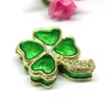 SHINNYGIFTS Green lucky four leaves clover decorative ornaments Ring jewelry Trinket Box 240125