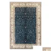 Mattor orientaliska mattor All Hand Knutt Silk Rug Home Dekation Storlek 5.5x8 Drop Leverans Garden Textilier OTVNX