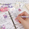 4pcs/lotかわいい格納式ジェルペンセット韓国のフラワープリント0.5mmブラックインクボールポイントペンスクールオフィス学生文房具