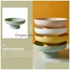 Dinnerware Sets Fruit Tray Decorative Holder Draining Basket Bowl Pp Dessert Display Stand Offering Drop Delivery Dhxk1