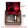 Anime Creatieve Kleurenprint Cartoon Elfen Lied Lucy Muziek Thema Lilium 18-Note Houten Speeldoos Speelgoed Cadeau voor kinderen Meisjes Vrienden 240118