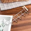 Kleiderbügel 5X über der Tür 5 Haken Home Badezimmer Organizer Rack Kleidung Mantel Hut Handtuch Kleiderbügel Edelstahl gute Tragfähigkeit