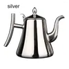 Water Bottles 1/1.5/2L Tea Pot With Filter Gold Thicker Stainless Steel Kettle El Coffee Restaurant Induction Cooker