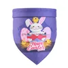 Dog Apparel Easter Dog Triangle Scarf Egg Bunny Pet Neckerchief For Medium To Large Dogs Happy Pets Bandana Drop Delivery Home Garden Dhvt3