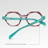 Sunglasses Frames Gmei Optical Fashion Acetate Multi-color Women Glasses With Spring Hinges Female Round Retro Spectacles Frame PS8825