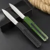 Fabrikspris F20 Auto Tactical Knife 440A Satin Blade Zinc-Aluminium Alloy Handle Outdoor Camping vandring EDC Pocket Knives med nylonpåse