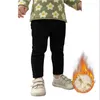 Broeken Kinderen Jongens Meisjes Pluche Dikke Broek Houden Herfst Winter Kinderen TrendyWarm Wear Veelzijdige Baby PP-leggings met schroefdraad