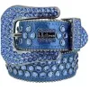 أحزمة 2023 مصمم BB Belt Simon Belts للرجال نساء حزام ماسي لامع أسود على أسود أزرق أبيض متعدد الألوان مع أحجار الراين بلينغ مثل GIF