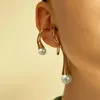 Orecchini schienali Colore oro vintage Cufora auricolare irregolare per donne twist in metallo semplice senza perforare i gioielli di clip di cartilagine finta