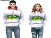 Nowy zabawny grich brzydki sweter świąteczny unisex nowatorski jesień zimowa świąteczna bluza bluza z kapturem 3D wakacja Xmas Jumper99337525002