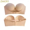 Sutiãs sexy sem alças sutiã push up mulheres sem costura invisível bralette backless sutiã para vestido feminino roupa interior de casamento lingerie