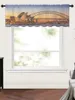 Curtain Sydney Opera House Dusk Short Sheer Window Tulle Curtains For Kitchen Bedroom Home Decor Small Voile Drapes