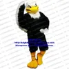 Costumi mascotte Nero Bianco Pelliccia lunga Aquila Falco Tercel Tiercel Falcon Avvoltoio Costume Personaggio dei cartoni animati Cena di benvenuto Marketing Z2878