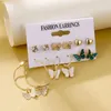 Dingle örhängen mode akryl fjäril droppuppsättning bohemisk pärla tassel metall legering blandad 2024 kvinnors smyckespresent