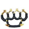 Four Finger Self-defense Buckle Tiger Hand Support Fist Zinc Alloy Material Sturdy and Wear-resistant Assault Team (guangzhou) Binding Rope R4N8