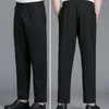 Pantaloni da uomo Uniforme da ristorante Cuoco unisex con elastico in vita Tessuto traspirante Tasche sicure per uniformi da cucina di servizio
