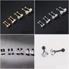 Stud Pretty Edelstahl Schmuck 316L Helix Barbell Ohr Piercing Knorpel Ring Beautifly Luxus Ohrring Drop Lieferung Schmuck Ohr Dhtja