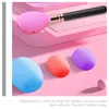 Makeup Borstes 6 PCS Brush Case Travel Protectors Silikonskydd för ärmar Lagring Portable Foundation Covers