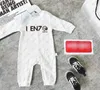 Pure Cotton Newborn Jumpsuit Summer New Born Bodysuit Classic Print Kids Rompers Baby Clothes Short Sleeved Babys Jumpsuits CSD2402041-6