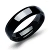 Кольца кластера JeeMango, модное кольцо для пары из нержавеющей стали, классическое черное кольцо с пистолетом для мужчин и женщин, ювелирные изделия, минималистичный палец OGJ479H