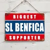 Sl Benfica Biggest Supporter Sport Lisboa E Benfica Metal Tin Sign Metal Sign Metal Decor Wall Sign Door Plaque 20cmx30cm 240131