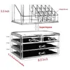 Acrylic Organizer For Cosmetics Makeup Organizer Clear Cosmetic Storage Box Storage Drawers Jewelry Box Mask Holder Stackable 240130