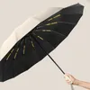 Paraguas 8K Huesos dobles Paraguas grande Hombres Mujeres A prueba de viento Compacto Pliegue automático Negocios Lujo Sol Lluvia Viajes