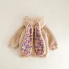 Daunenmantel Mode Fleece Dicke Kinder Für 1-7Y Kleinkind Baby Warm Kaninchen Mit Kapuze Kinder Lange Outwear Mädchen Jungen Winterjacke