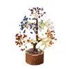 Decorative Flowers Wood Exquisite Crystal Tree For Feng Shui And Home Decoration Elegant Artificial Gift