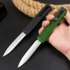 Promotion F20 AUTO Tactical Knife 440A Satin Blade Zinc-aluminum Alloy Handle Outdoor Camping Hiking EDC Pocket Knives with Nylon Bag