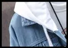 Denim Ceket Erkek Kapşonlu İnce Fit Gündelik Sokak Giyim Jean Ceketler Uzun Kollu Dış Giyim Sonbahar Kış Ceket Ceket Erkekler için 240129