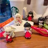 Anahtarlıklar 3D anime figürü inuyasha higurashikagome anahtarlık sevimli yumuşak kauçuk takılar anahtarlık mücevher çantası anahtar tutucu aksesuarlar hediye