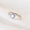 Кольца кластера NEHZY с серебряным покрытием, женские модные украшения, высокое качество, открытое кольцо с цветком циркония, размер регулируется
