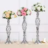 Party Decoration Flowers Metal Candle Holders Wedding Flower Centerpiece Rack Vases Candlestick Table Stand Home Decor