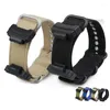 Titta på Bands Canvas Nylon Band för GA/DA100/120 DW5600/5610 G5600 DW6900 G8900 GW-6900 Rem Silikonadapter 16mm Casio Sport