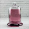 Velas 1 pc vazio vidro vela jar cúpula cloche sino para perfumado fazendo kit whosale recipiente de luxo 190ml / 220ml entrega de gota home gar dhidu