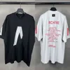 Ontwerper Blenciaga T-shirt Baleciaga Hoge versie Paris Mode Brand B Family Limited Edition 2024 Werk samen met Archi * om T-shirts met korte mouwen te maken