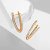 Dangle Earrings Fashion 18K Gold Hoop 도착 판매 약혼 후프 보석 파티 선물