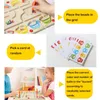 Magnetisk träfärg och nummer Maze Montessori Counting Game Board Puzzles Education Cognition Toys for Preschoolers 240131