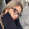 Solglasögon Korea Retro Glasögon Frame Girl Ins No Makeup Plain Men Eyewear Cute Decorative Computer